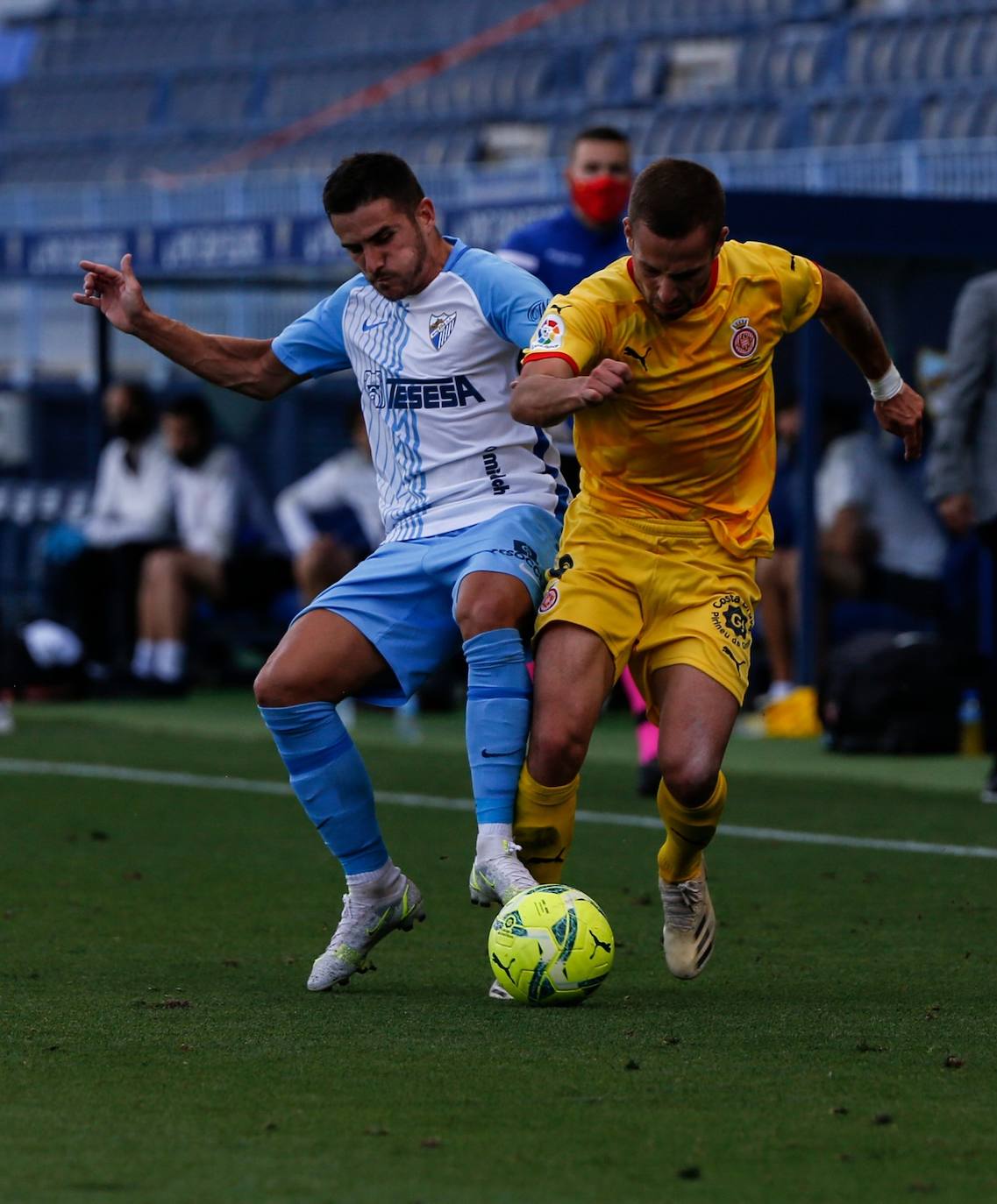 El partido se disputó en La Rosaleda, de nuevo sin público 