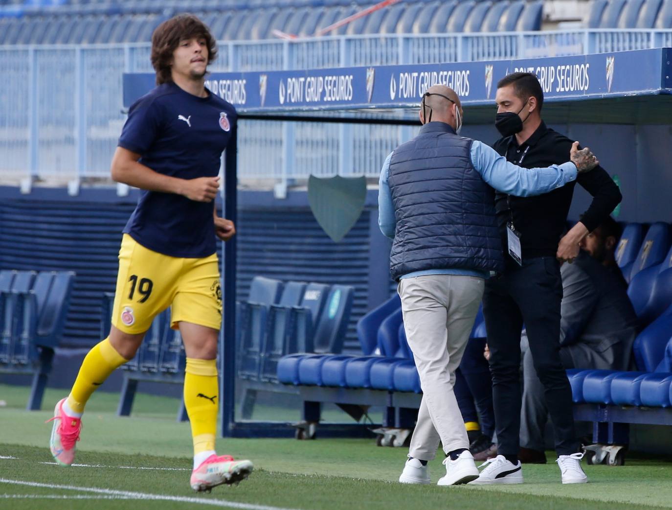 El partido se disputó en La Rosaleda, de nuevo sin público 