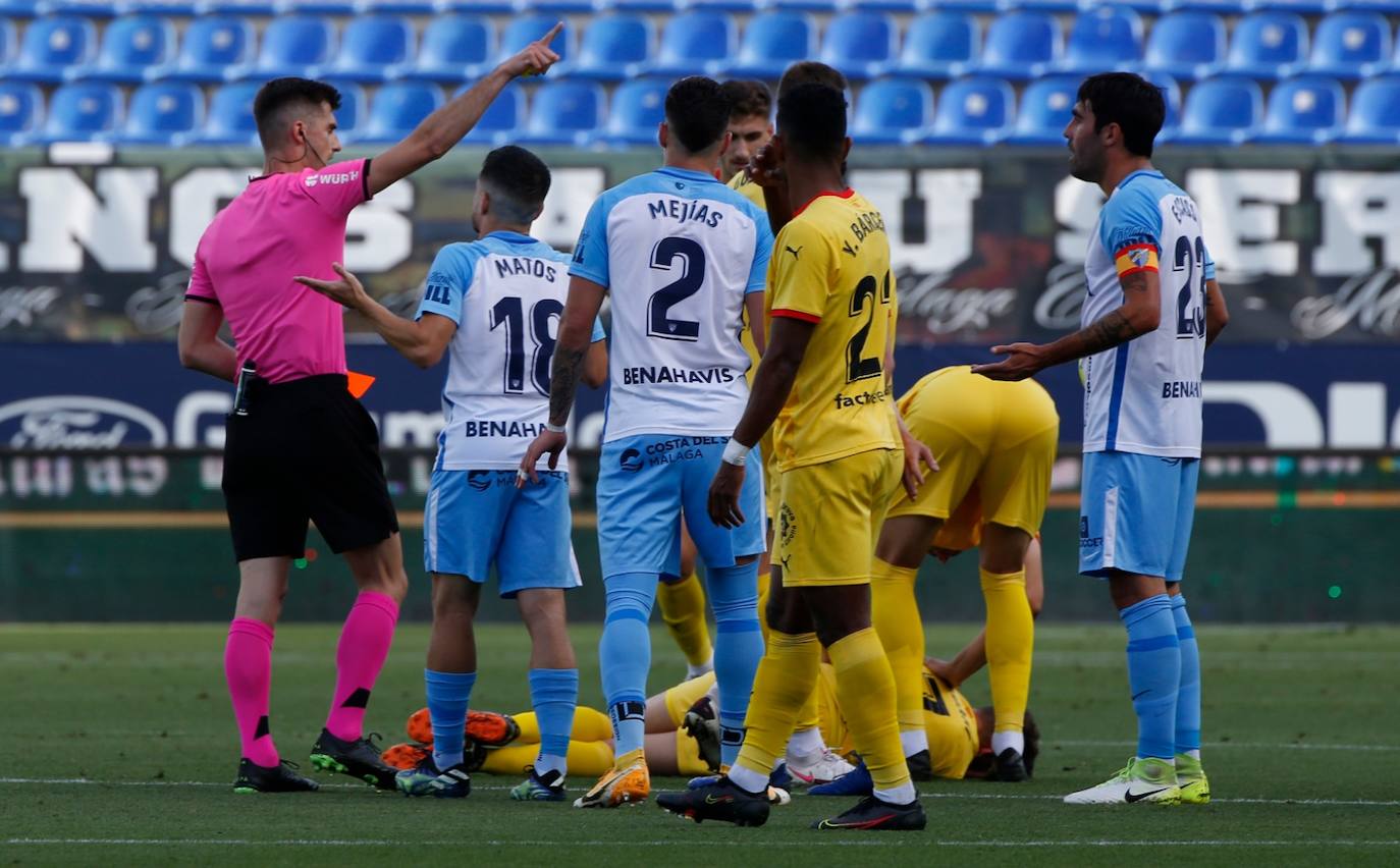 El partido se disputó en La Rosaleda, de nuevo sin público 