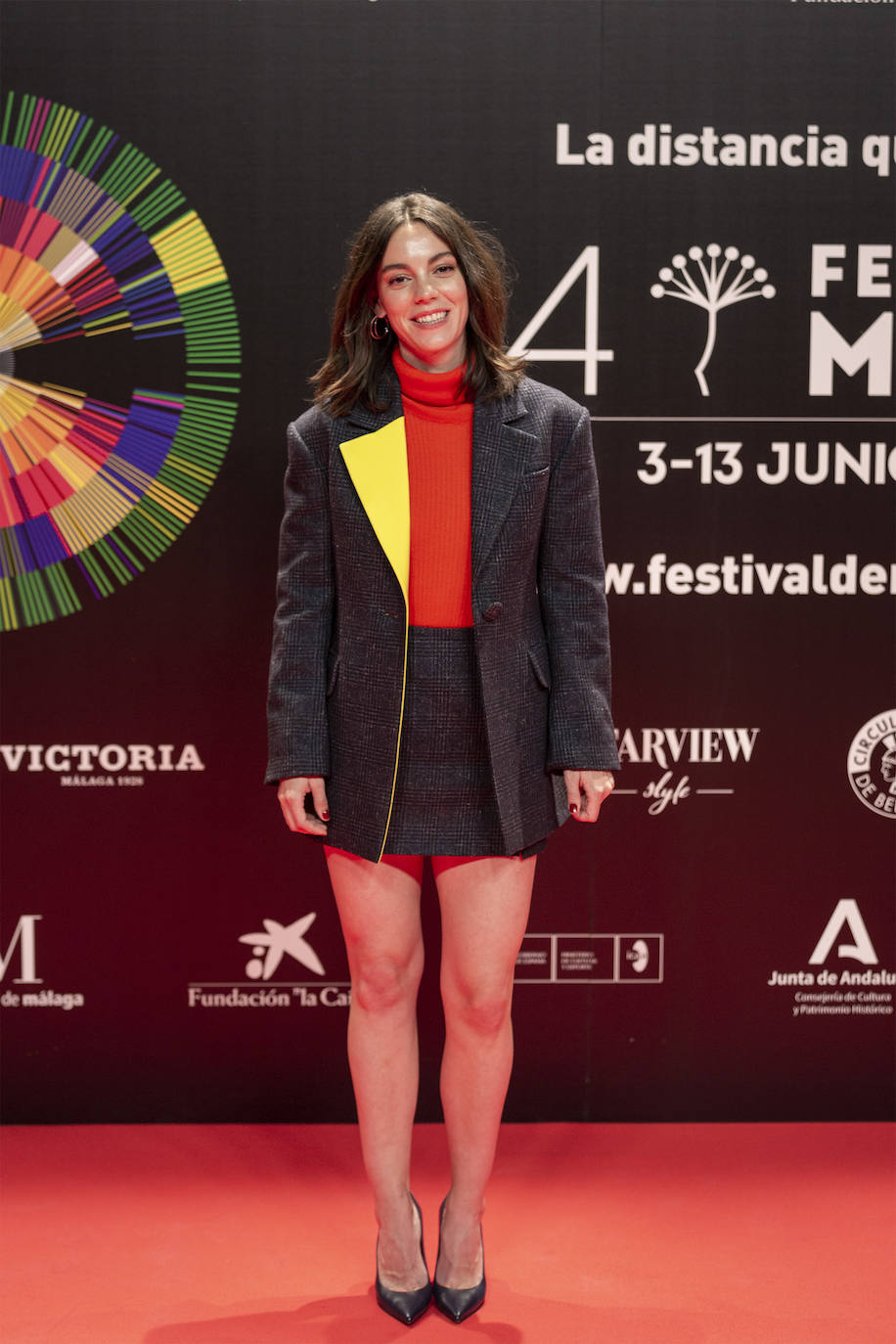 Los protagonistas de las películas seleccionadas posan en el Círculo de Bellas Artes como antesala del photocall malagueño