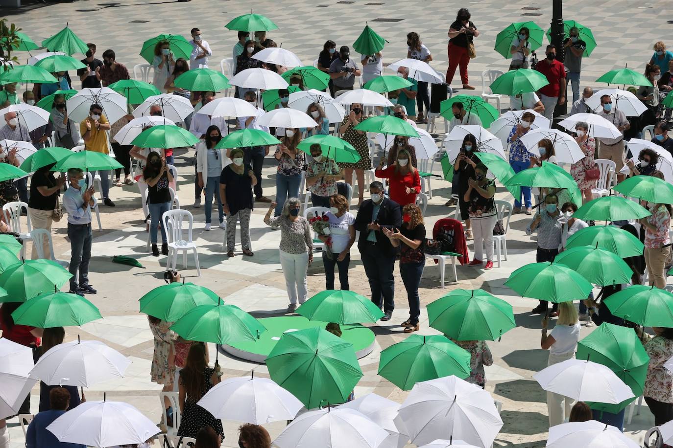 La secretaria general del PSOE en Andalucía y candidata a las primarias del próximo 13 de junio evita pronunciarse sobre los posibles indultos a los condenados del 'procés' durante un acto celebrado hoy con militantes 