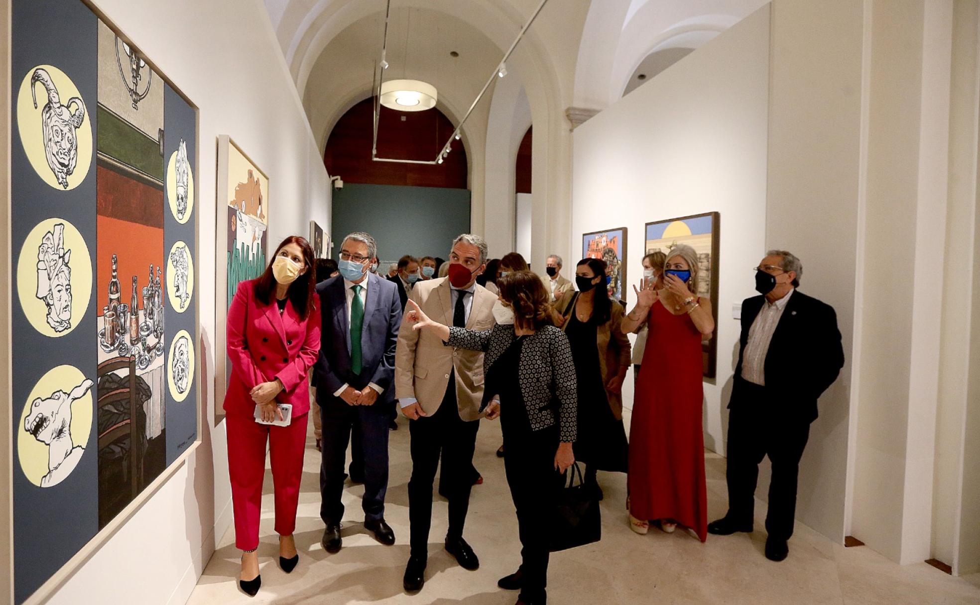 Noelia Losada, Francisco Salado, Elías Bendodo, Mariluz Reguero, Patricia del Pozo y José Ángel Narváez, en la presentación. 