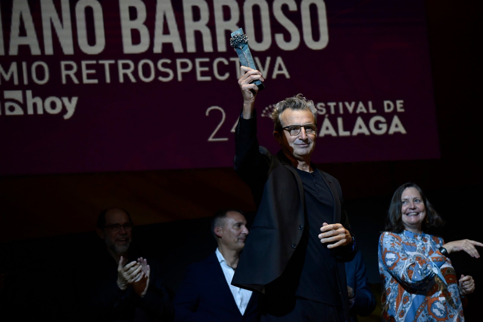 Mariano Barroso recoge su Biznaga.