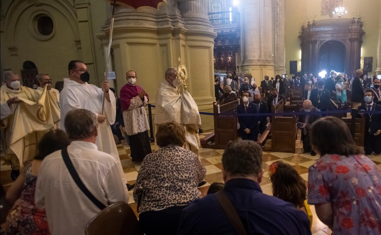 Un momento del acto celebrado en el interior de la Catedral.