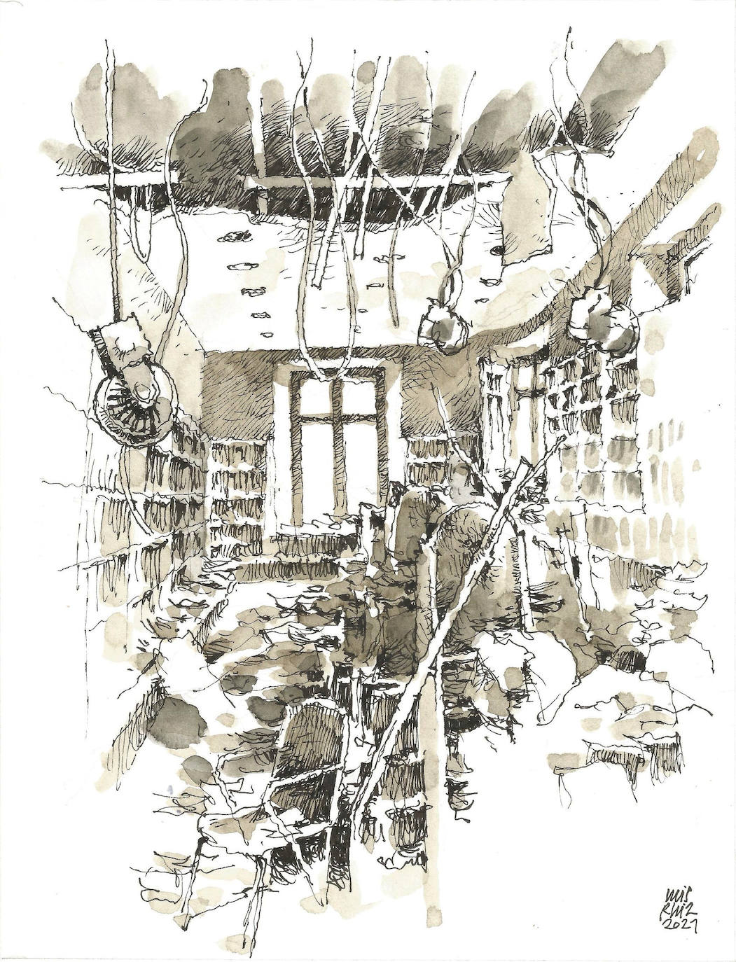 Málaga a Trazos: Libros calcinados