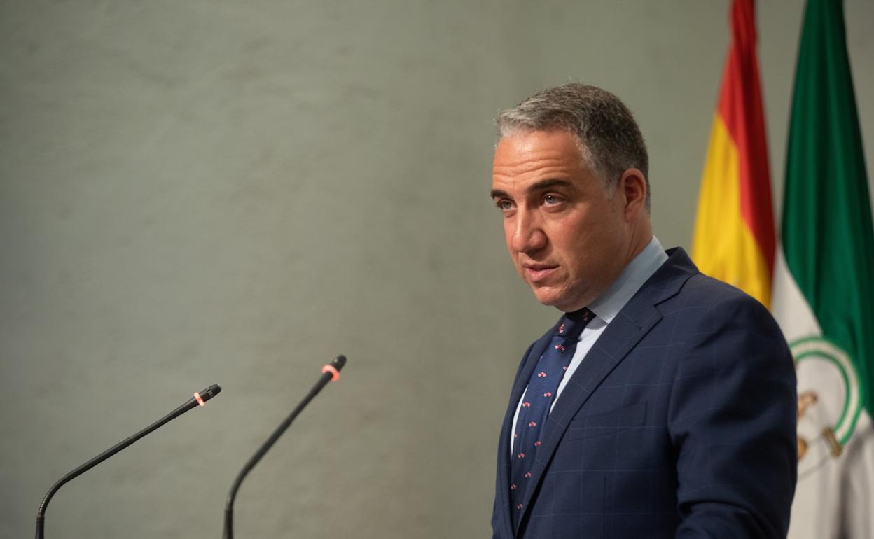 Elías Bendodo, en su comparecencia tras el Consejo de Gobierno