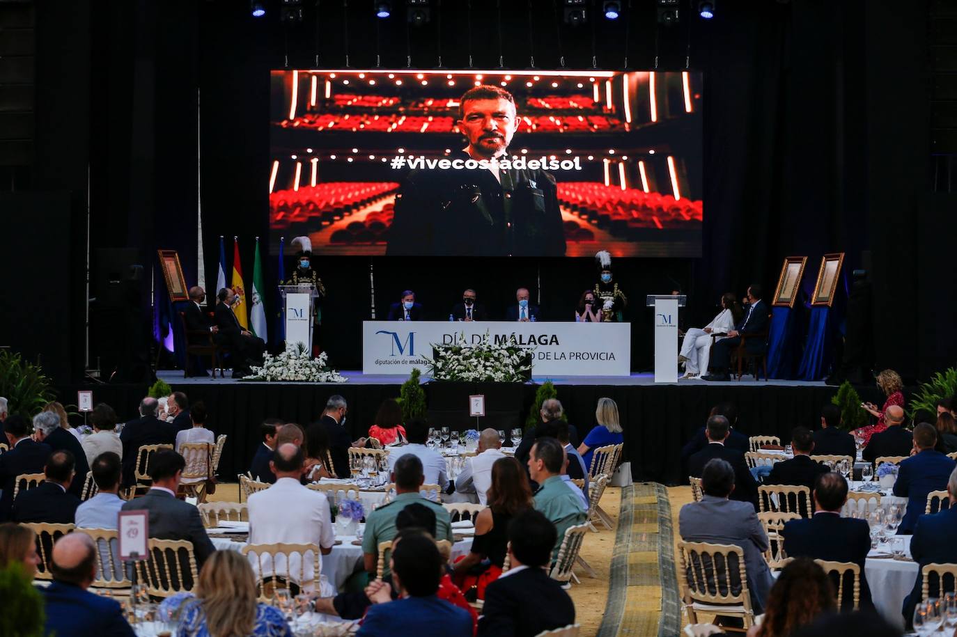 La gala se celebró en la plaza de toros de La Malagueta 