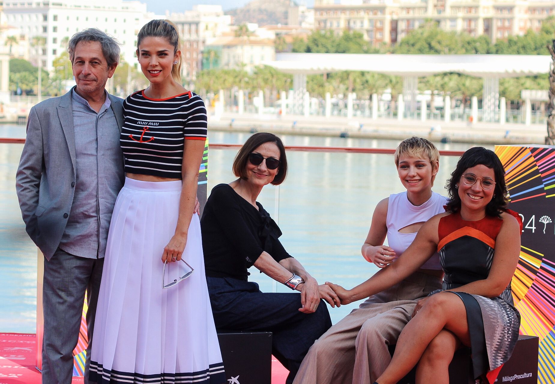 Photocall de la película 'Las consecuencias' con la presencia de su directora, Claudia Pinto, y los intérpretes Juana Acosta, Alfredo Castro, María Romanillos y Carme Elías.