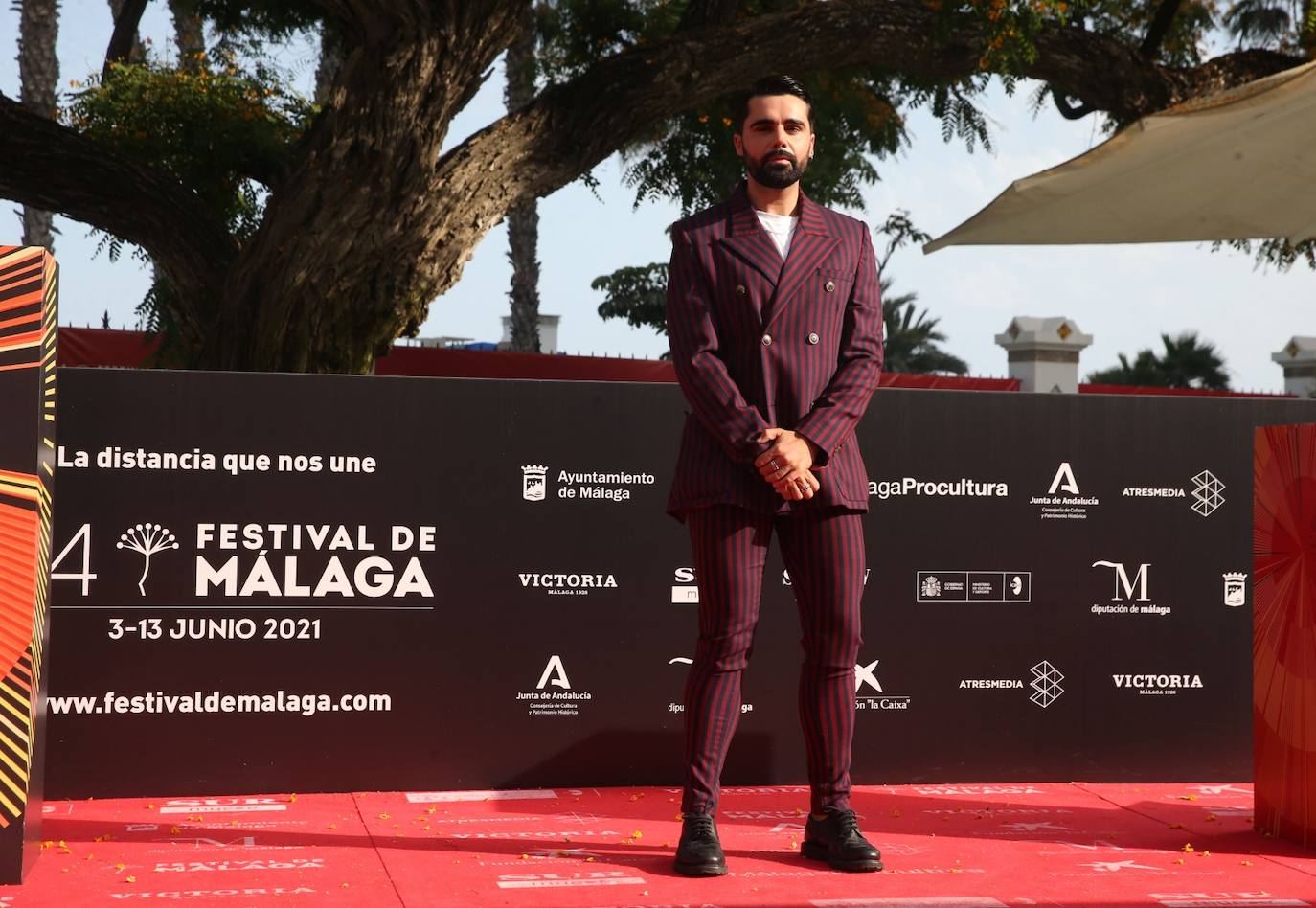 Último desfile de famosos del 24 Festival de Málaga. 