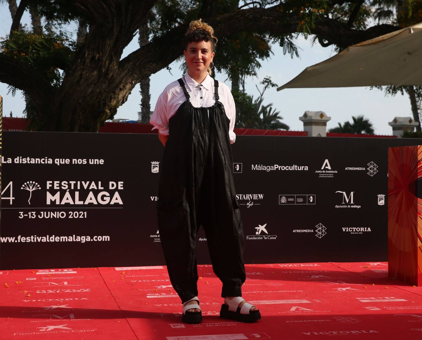 Último desfile de famosos del 24 Festival de Málaga. 