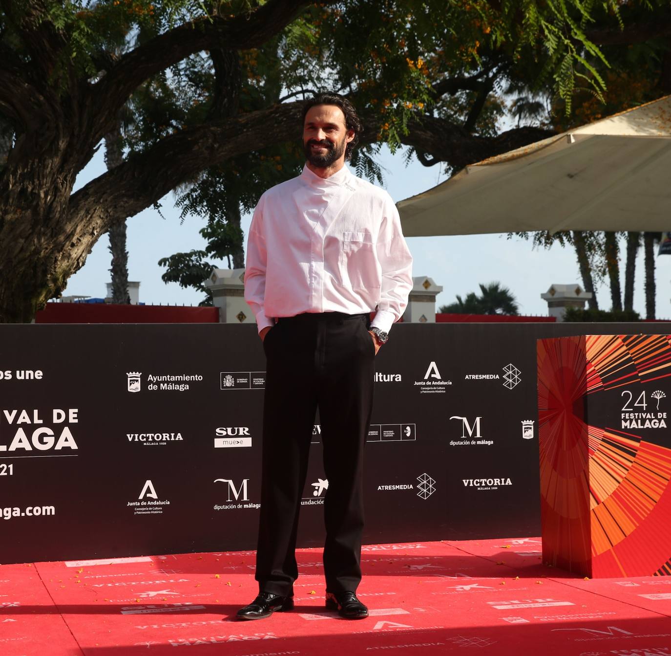 Último desfile de famosos del 24 Festival de Málaga. 