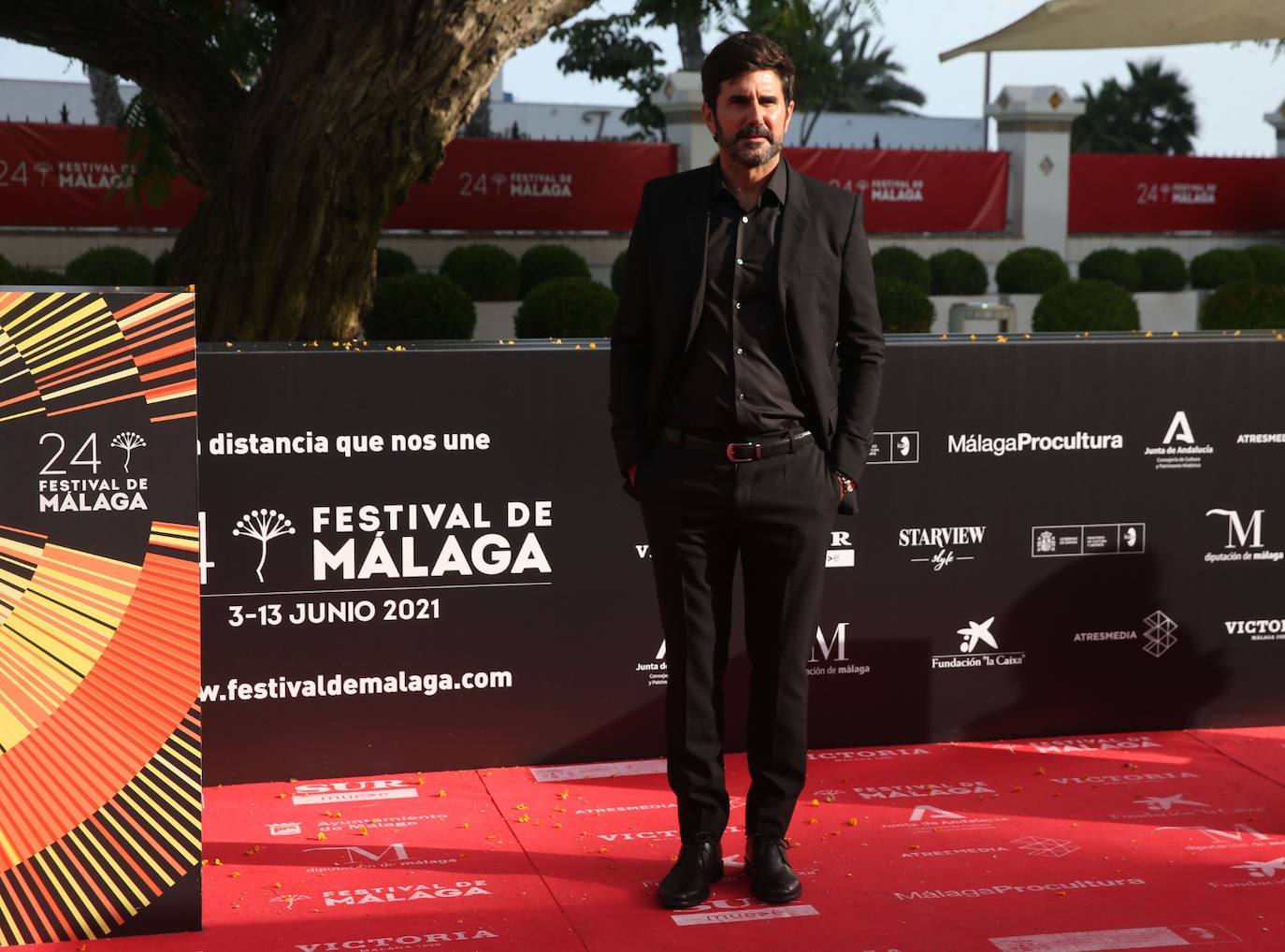 Último desfile de famosos del 24 Festival de Málaga. 