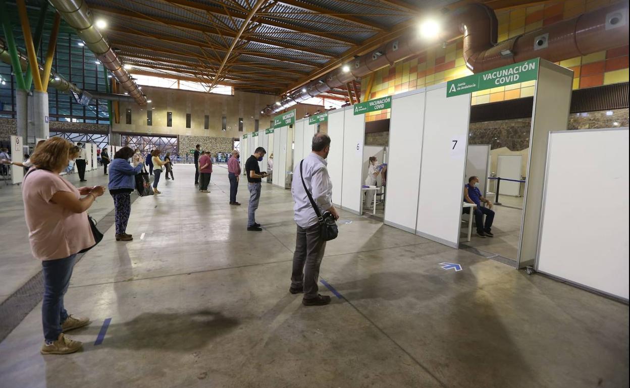 Vacunación en el Palacio de Congresos. 