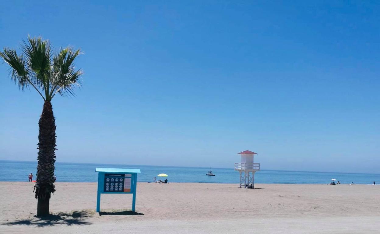 Imagen de una parte del litoral rinconero. 