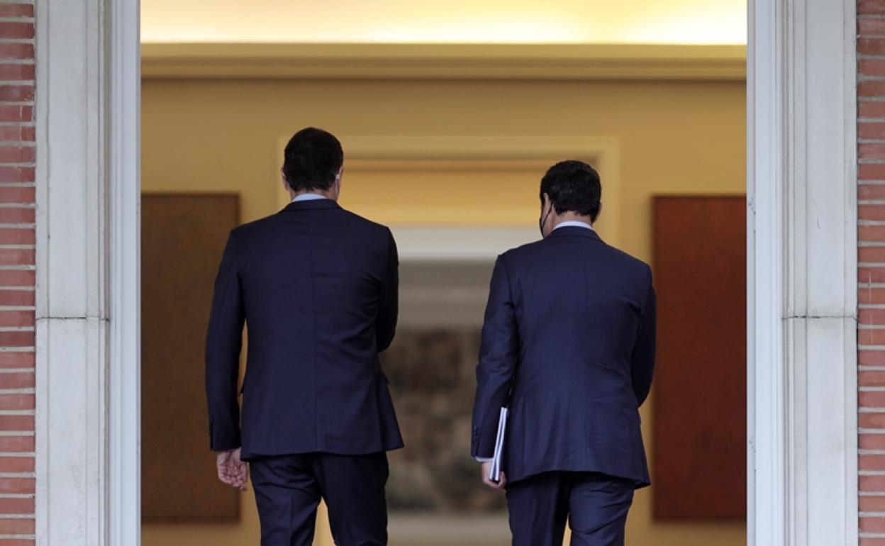Pedro Sánchez y Juanma Moreno, el pasado jueves en el Palacio de La Moncloa.