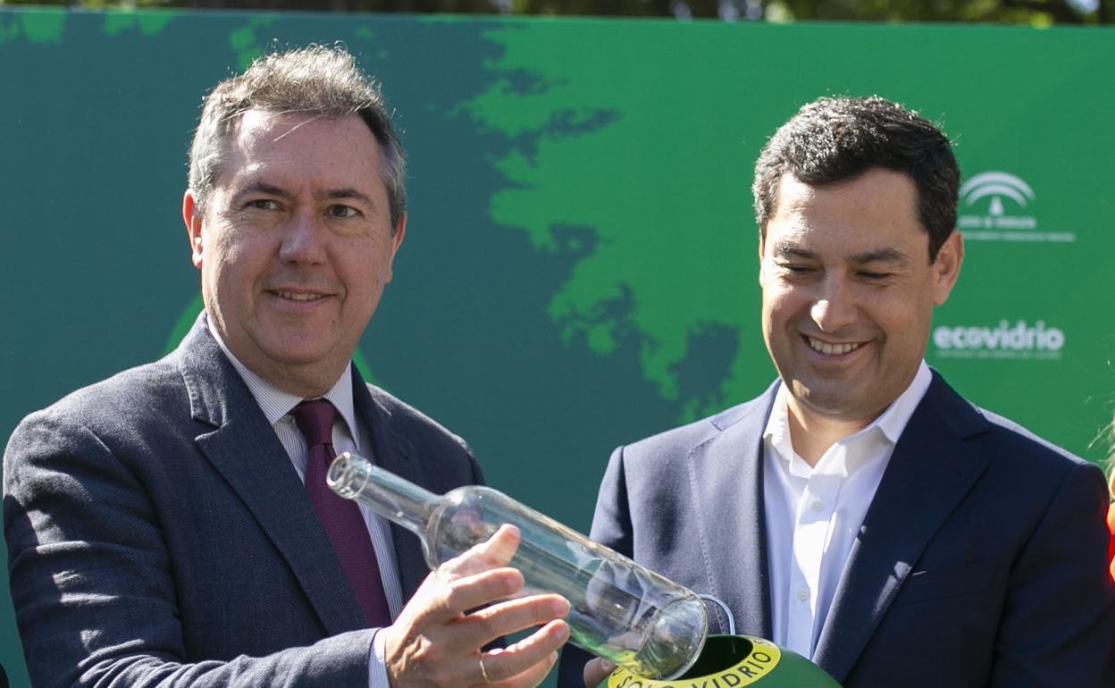 Juan Espadas y Juanma Moreno, en una imagen de archivo