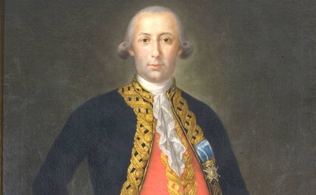 Bernardo de Gálvez, gobernador de la colonia española de Luisiana, actual Estados Unidos.