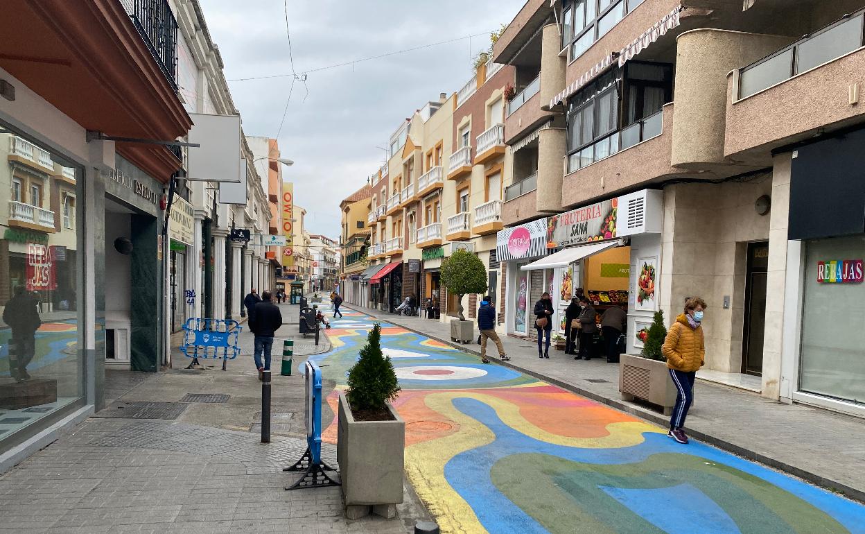 La peatonalización del Camino de Málaga es una de las obras que se acometerá con fondos europeos. 