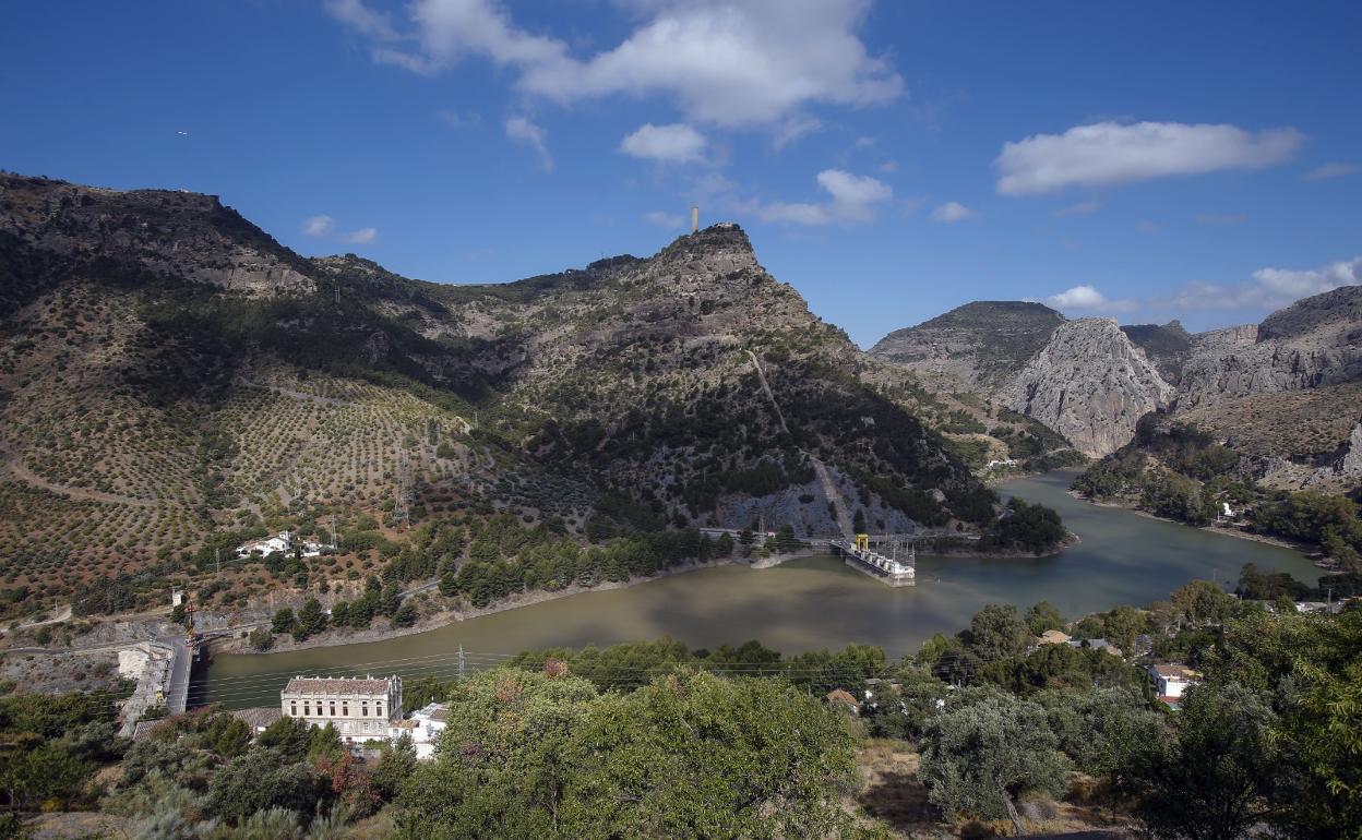 Vista aérea de uno de los sectores de El Chorro. 