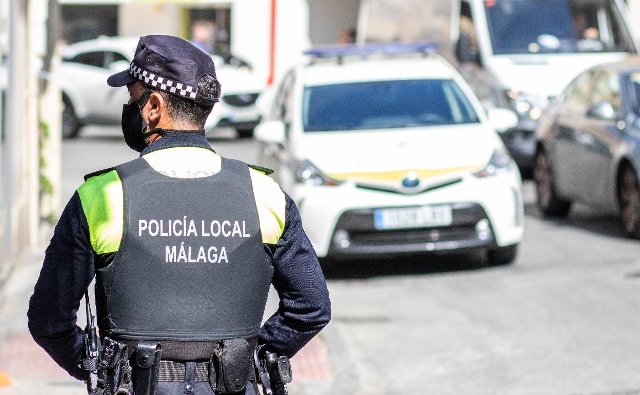 Imagen de archivo de la Policía Local de Málaga, que efectuó la detención. 