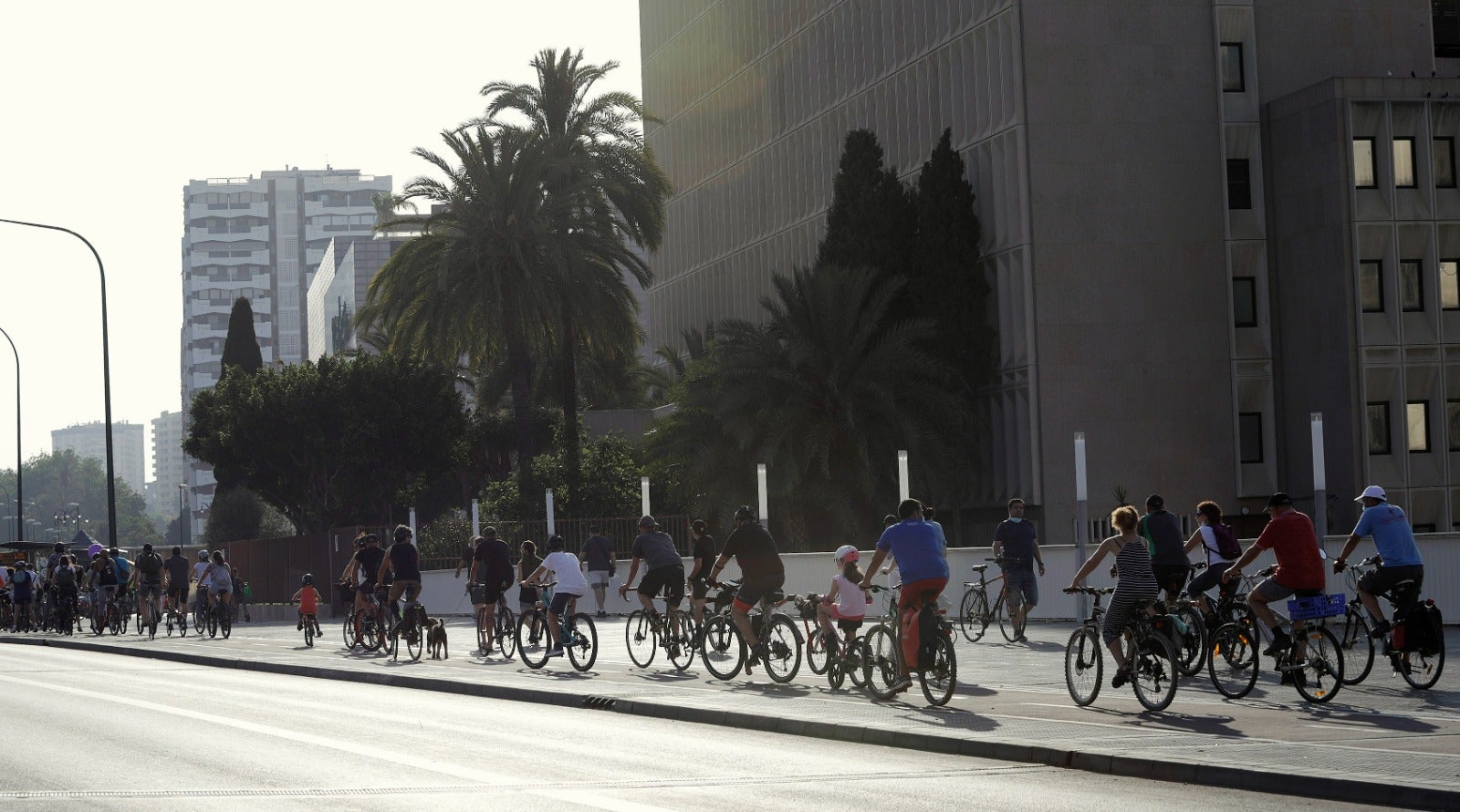 'Bicifestación' organizada por Ruedas Redondas para aplaudir a las ciudades Bikefriendly 