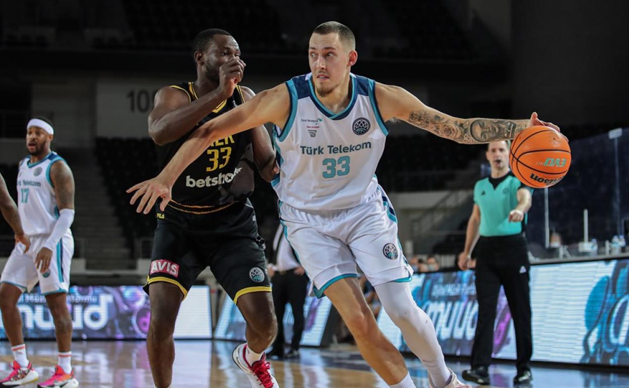 Wiltjer, durante un partido con el Turk Telekom, en el que ha jugado las dos últimas temporadas. 