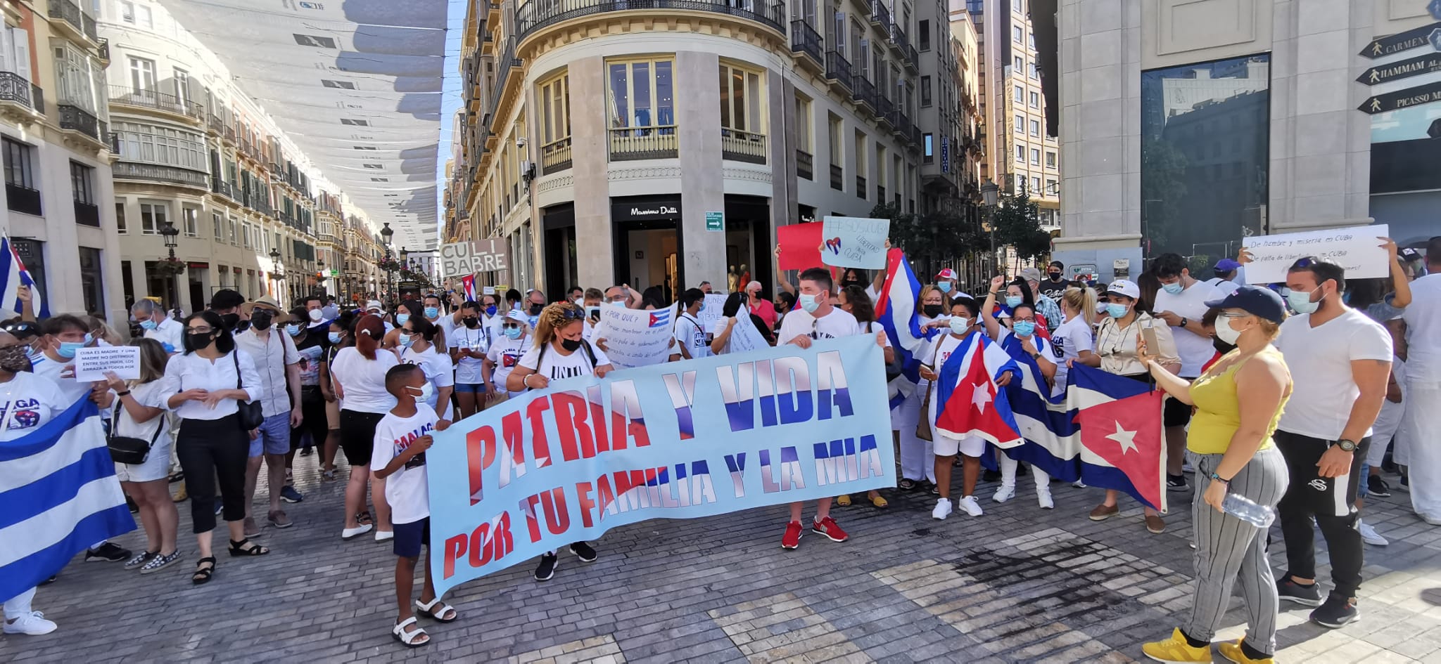 Han reclamado libertad y democracia para su país tras los incidentes que se han producido en la isla de Cuba desde hace una semana