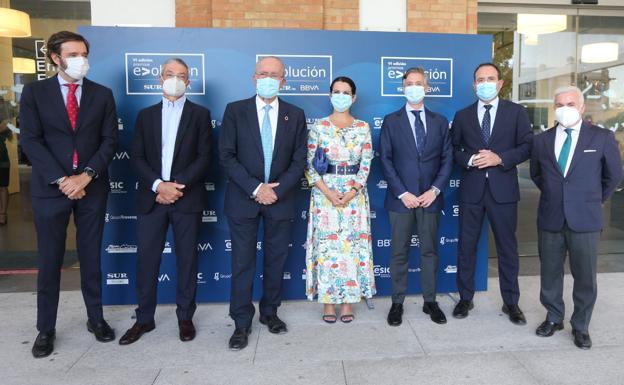 Imagen principal - Premios E&gt;olución 2021: SUR.es y BBVA reconocen el talento emergente de la Málaga tecnológica