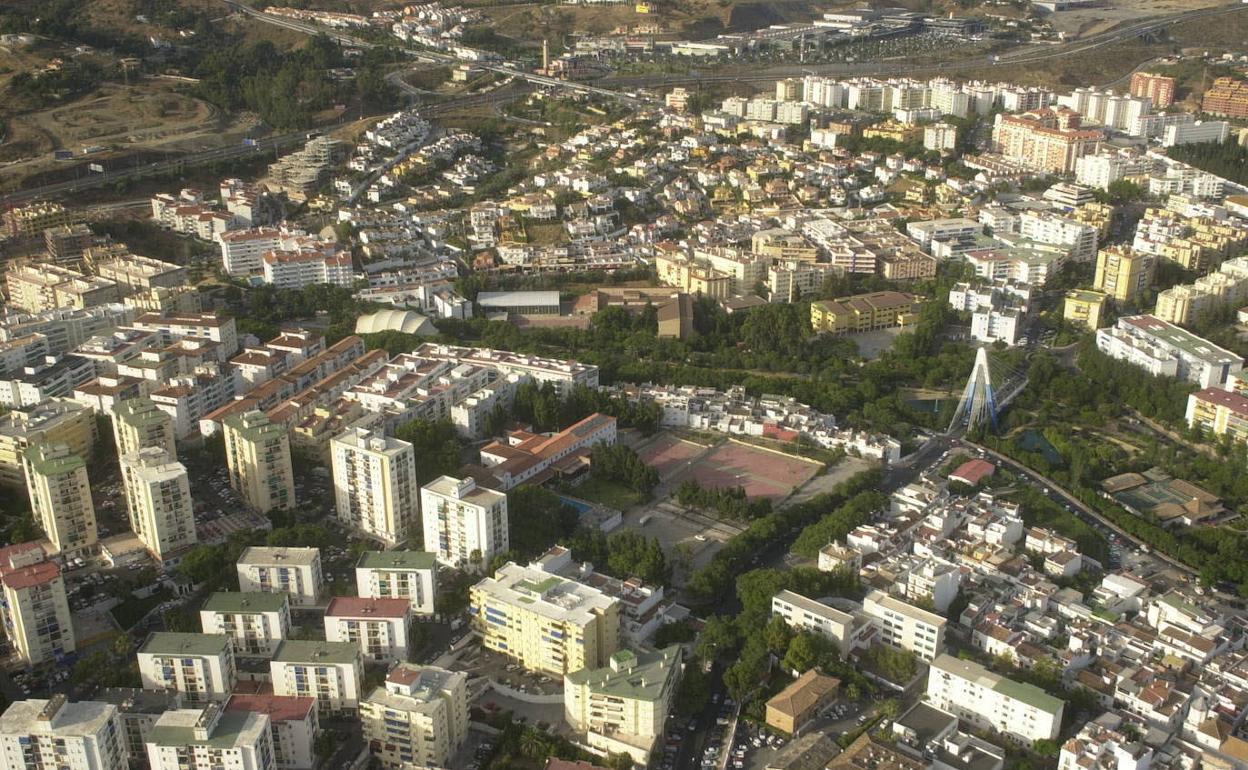 Vista aérea de Marbella. 