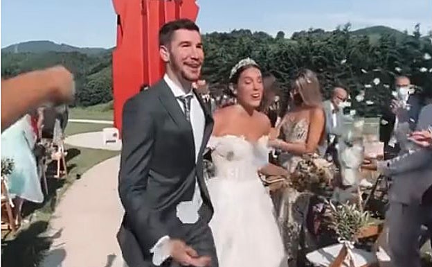 Darío Brizuela y su esposa Uxue Morejón. 