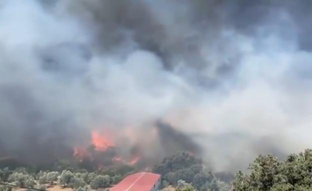 Estabilizado el incendio declarado en un paraje de Yunquera