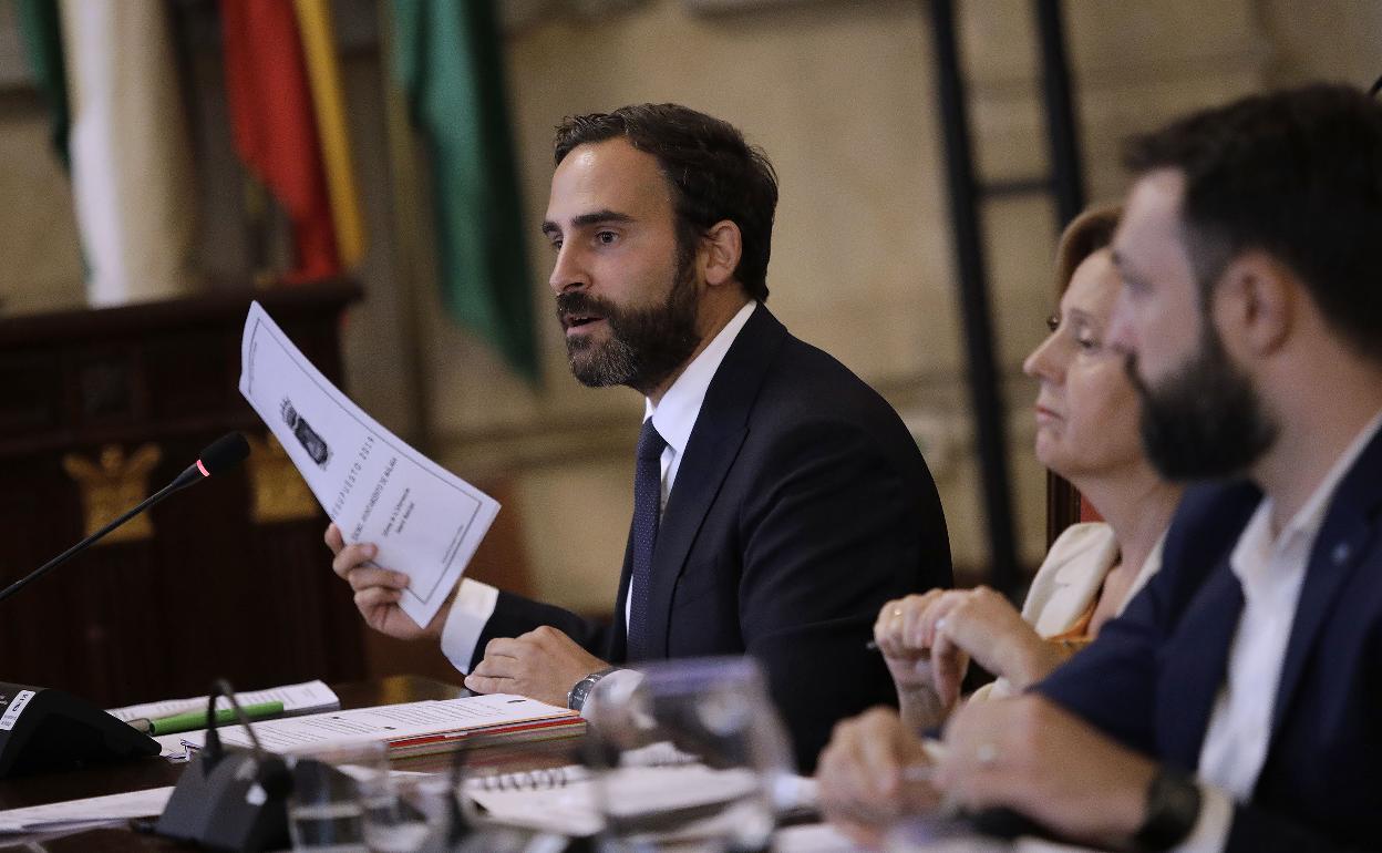 Dani Pérez, portavoz del PSOE en el Ayuntamiento de Málaga. 