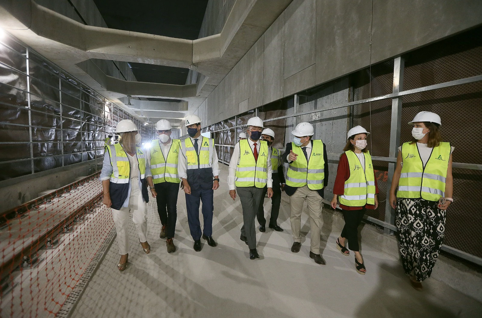 Fotos: Actuación en el &#039;tobogán&#039; que da continuidad al túnel entre la avenida de Andalucía y la Alameda del Metro de Málaga