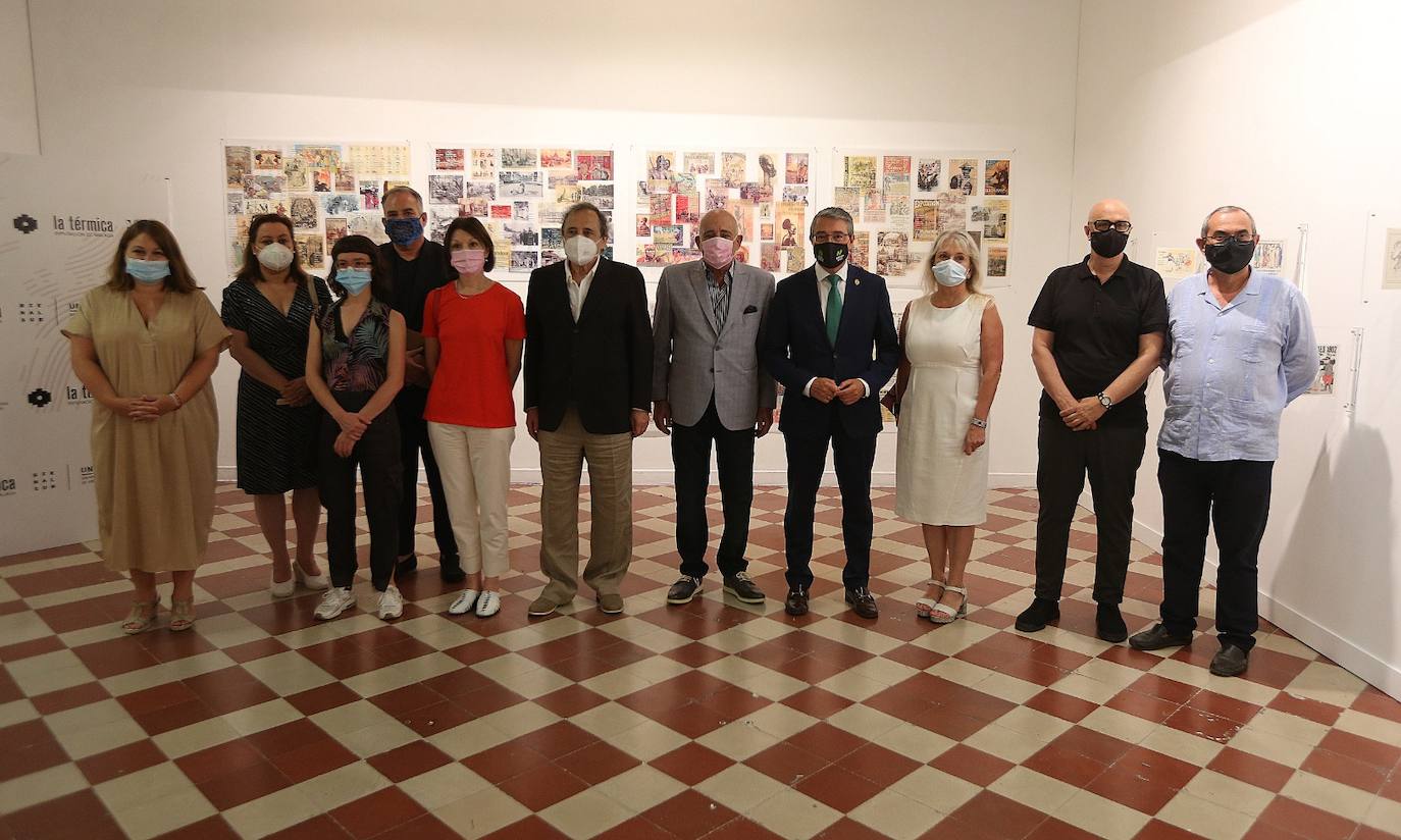 Piezas de la exposición 'Al sur del sur', en La Térmica 