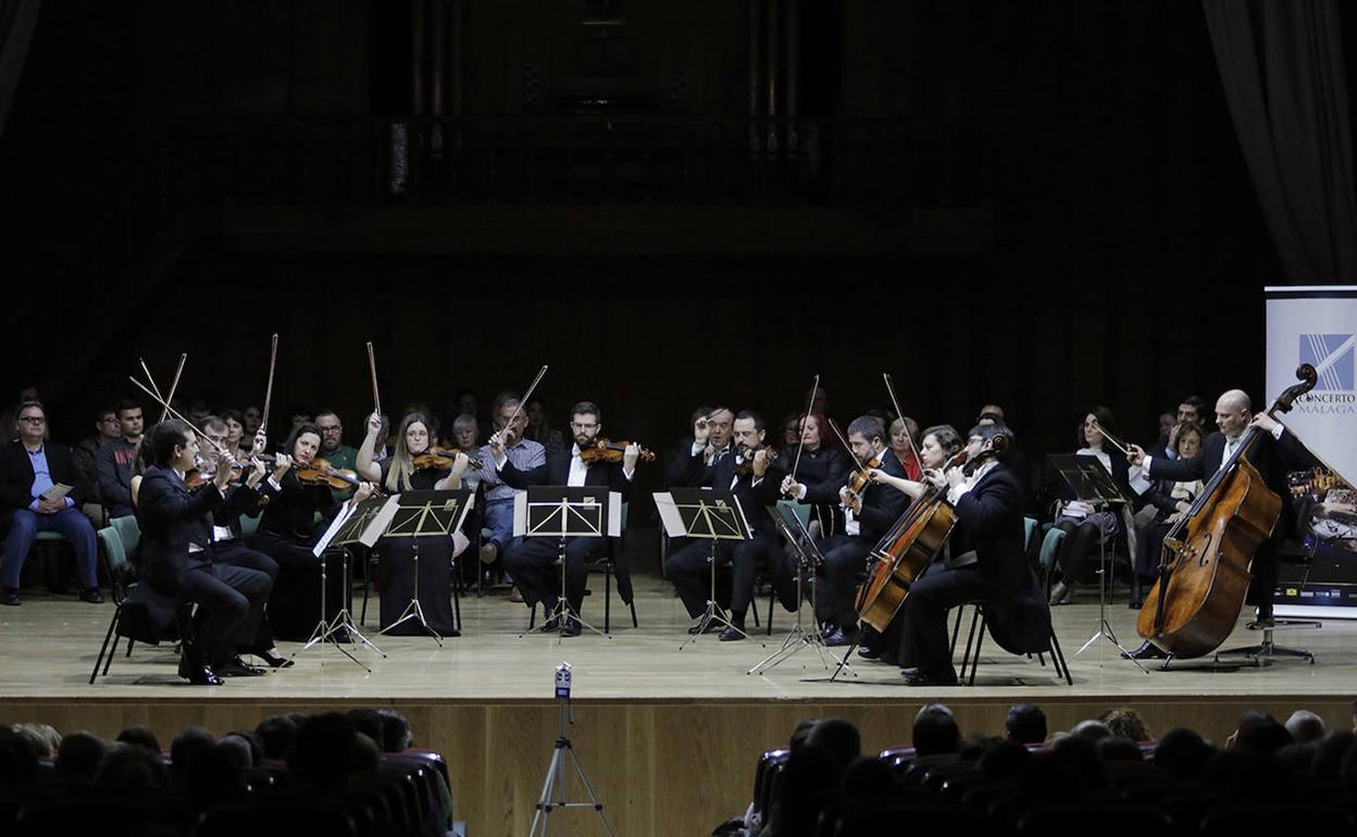 Concerto Málaga, durante un recital. 