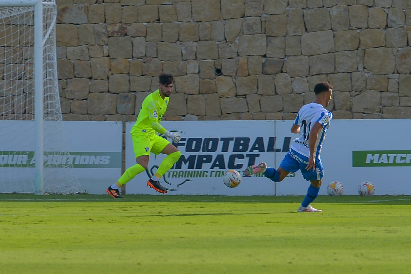 Empate del Málaga con el Almería en el amistoso celebrado en Marbella. 