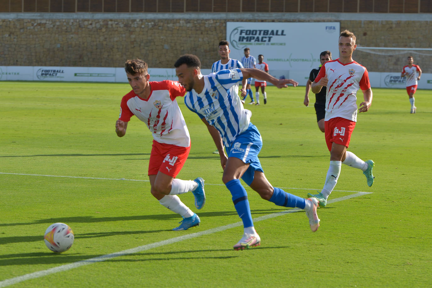 Empate del Málaga con el Almería en el amistoso celebrado en Marbella. 