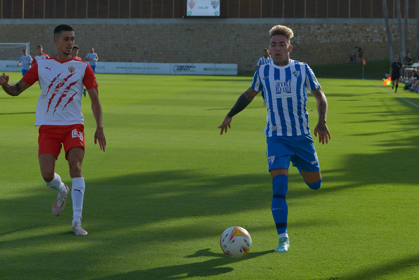 Empate del Málaga con el Almería en el amistoso celebrado en Marbella. 