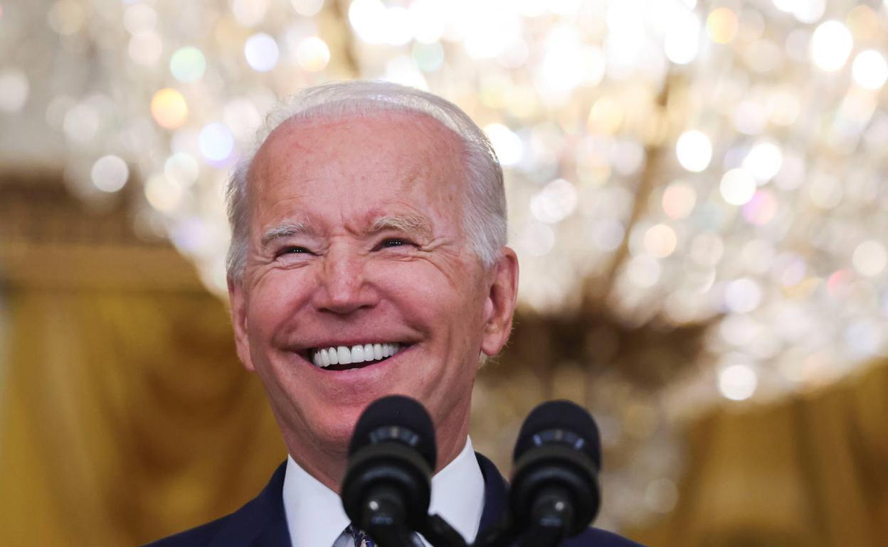 Joe Biden, durante su comparecencia en la Casa Blanca.