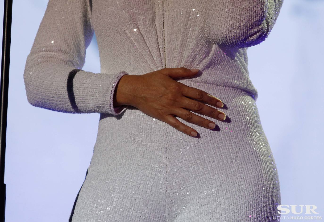 Mónica Naranjo, durante su concierto en Fuengirola. 