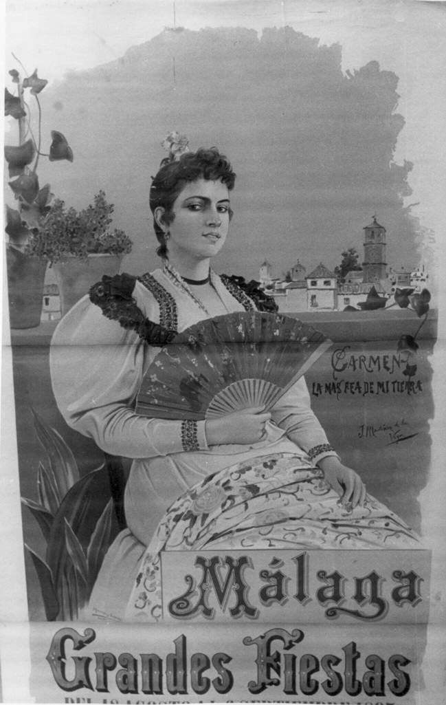 Carmen, la más fea de mi tierra. Cartel de la feria de Málaga en 1895, 