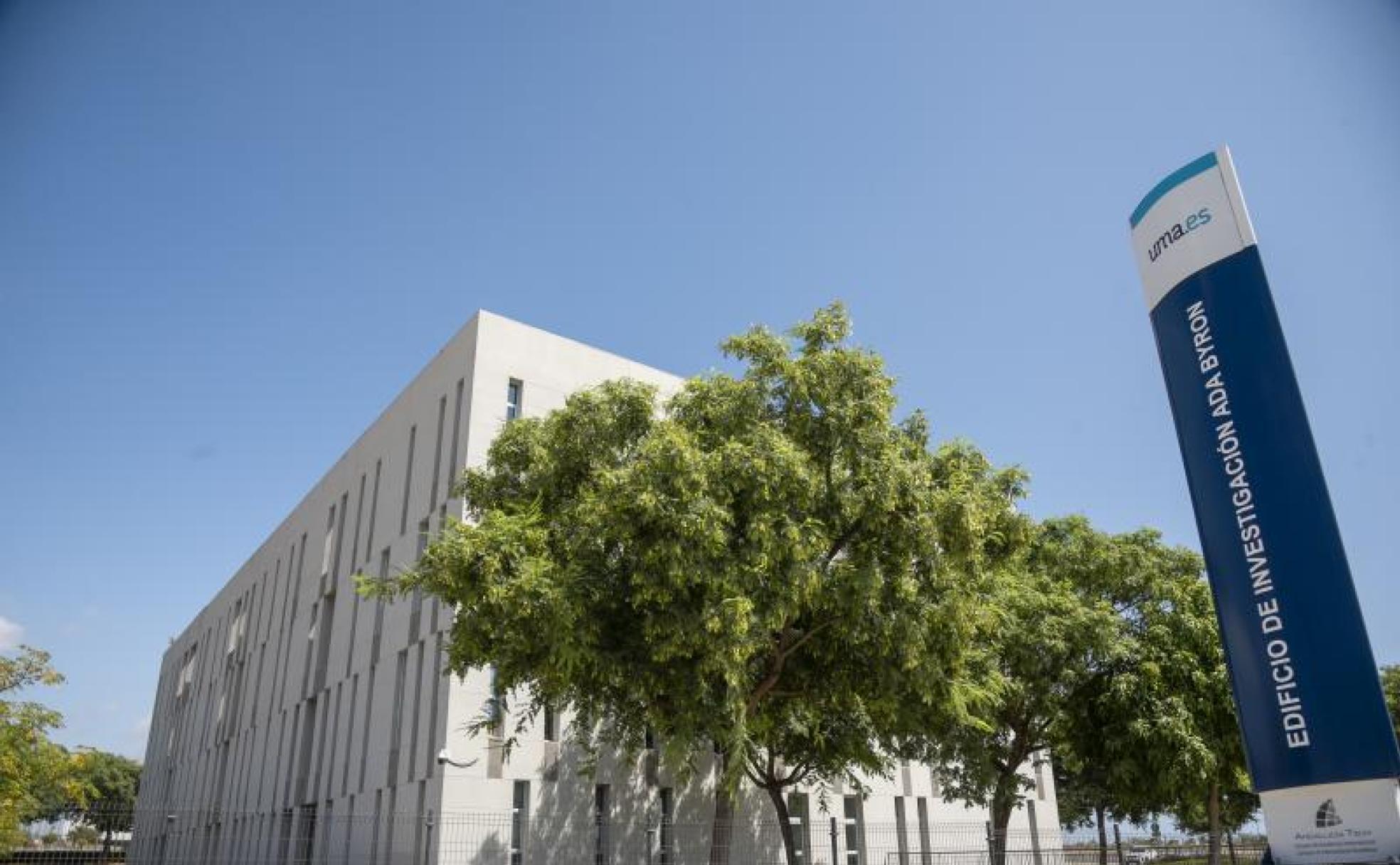 Edificio Ada Byron de la UMA, que acoge a grupos e institutos de investigación. 