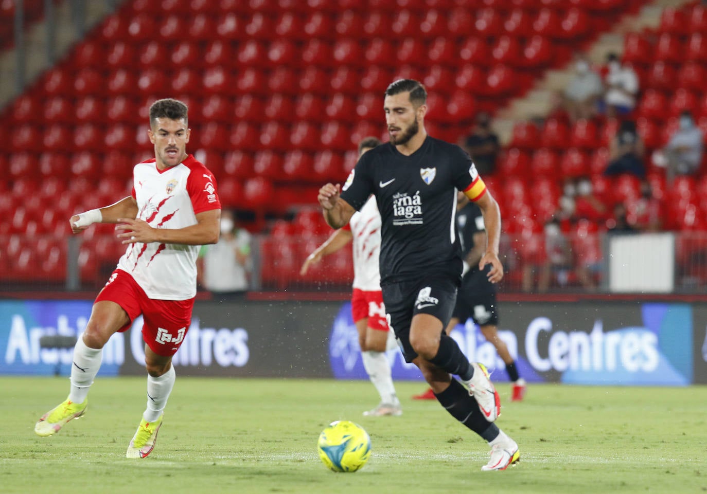 El equipo de José Alberto se enfrentaba a un rocoso rival en el Estadio de los Juegos Mediterráneos