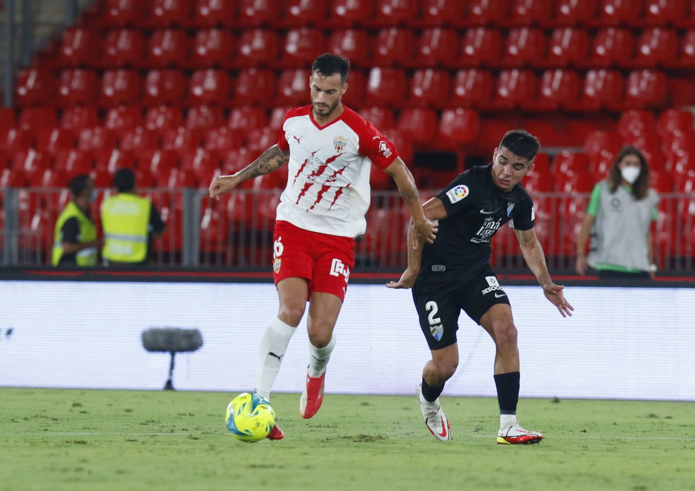 El equipo de José Alberto se enfrentaba a un rocoso rival en el Estadio de los Juegos Mediterráneos