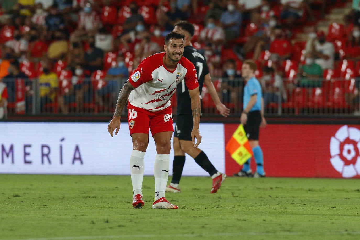 El equipo de José Alberto se enfrentaba a un rocoso rival en el Estadio de los Juegos Mediterráneos