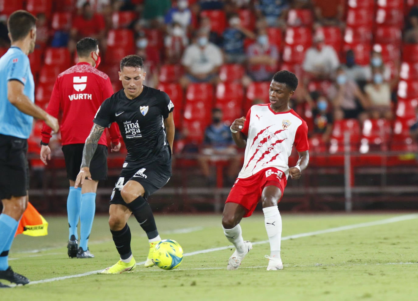 El equipo de José Alberto se enfrentaba a un rocoso rival en el Estadio de los Juegos Mediterráneos