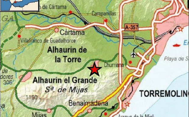 Terremoto Málaga: Registrado un terremoto de magnitud 3,3 en Alhaurín de la Torre