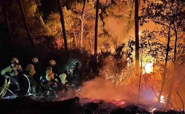 La Junta activa el nivel 1 del Plan Infoca por el incendio que afecta a la sierra de Estepona, Jubrique y Genalguacil, que deja ya más de 400 vecinos desalojados