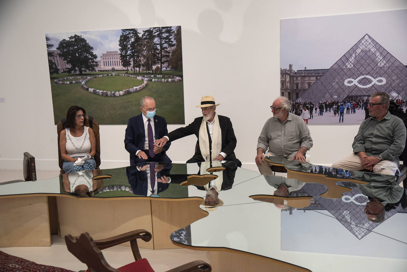 Exposición del italiano Michelangelo Pistoletto en el CAC Málaga. 