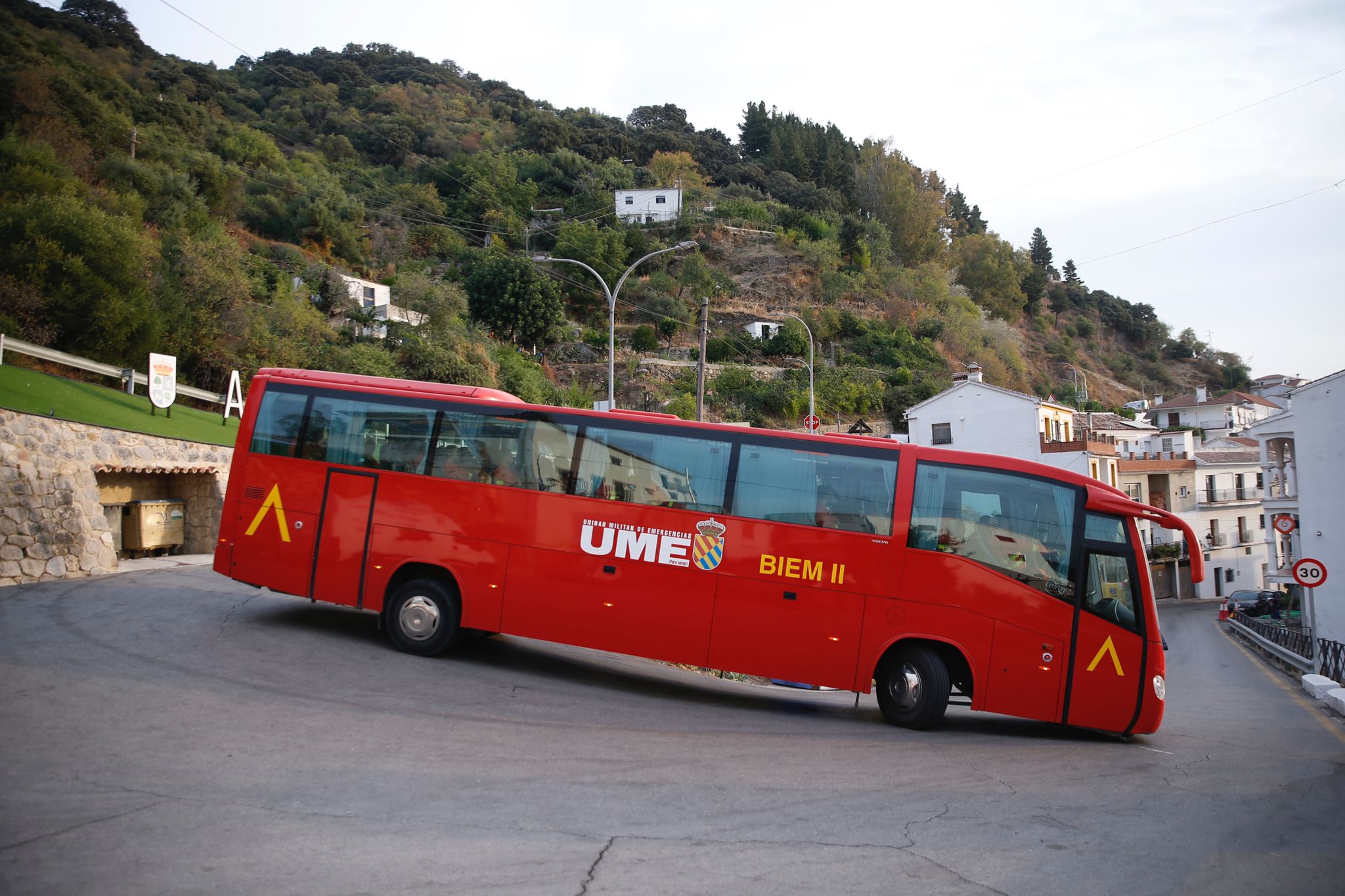 La UME pasa, este lunes, por Algatocín de camino a la zona de Genalguacil y Jubrique